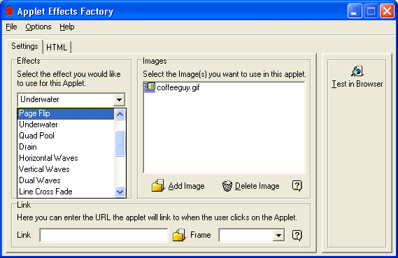 CoffeeCup Effects Factory Screenshot